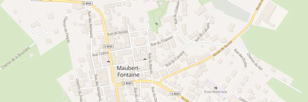 Plan du 12 Rue du Bassin à Maubert-Fontaine