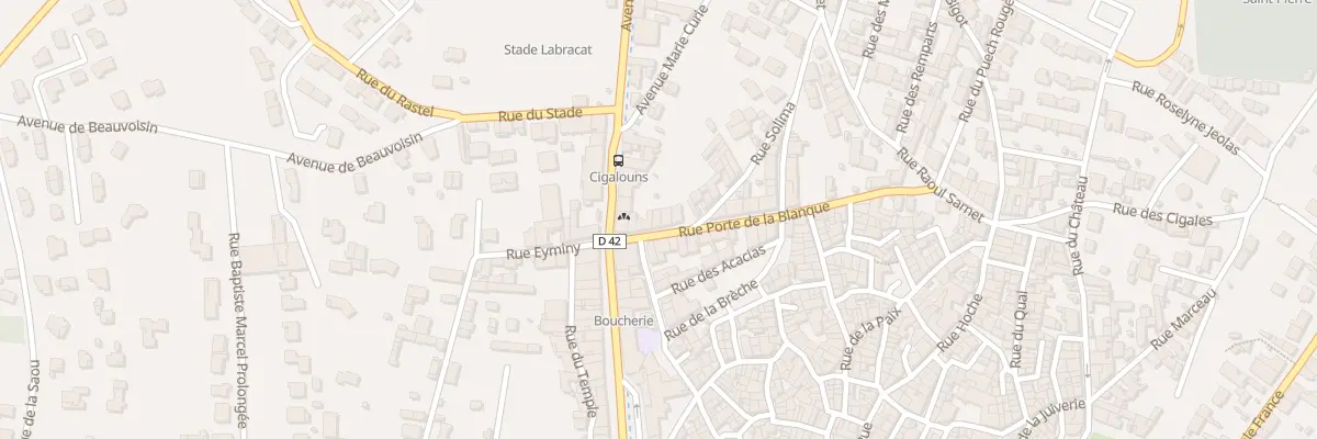 Plan du 3 Rue Porte de la Blanque à Saint-Gilles