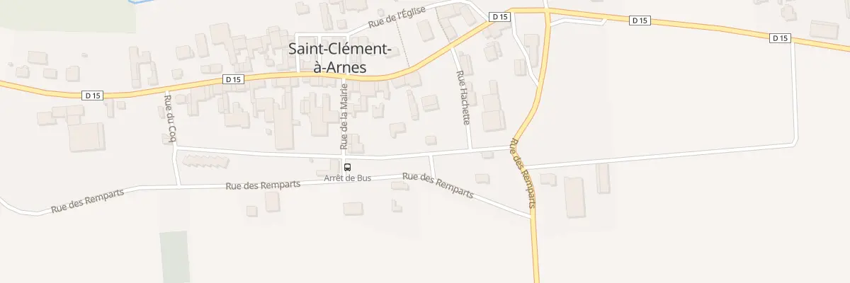 Plan du 15 Rue de la Liberte à Saint-Clément-à-Arnes