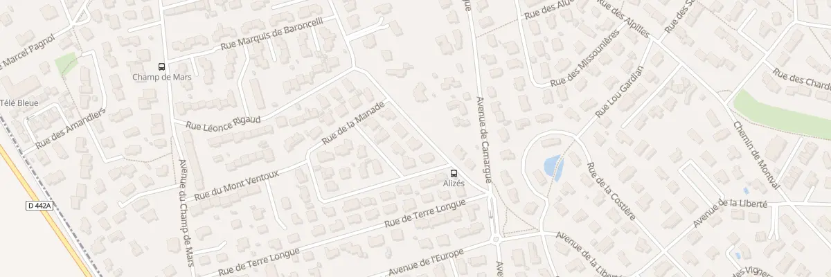 Plan du 18 Rue des Alizés à Garons