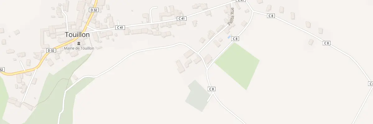 Plan du 8 Petite Rue à Touillon