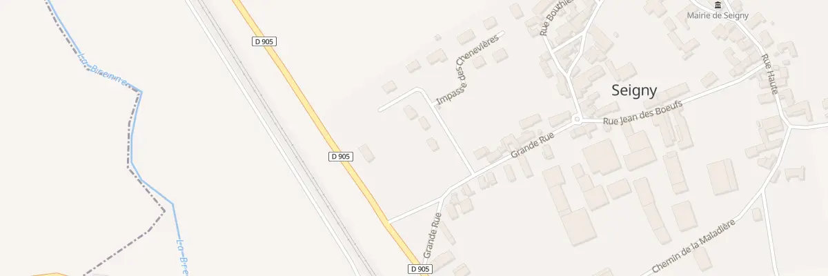 Plan du 3 Rue des Chenevières à Seigny