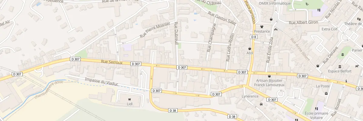 Plan du 16 Rue DE LA REPUBLIQUE à Tarare