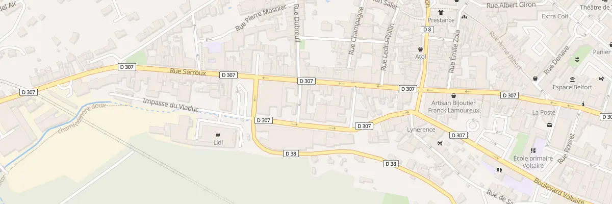 Plan du 4 Rue GEORGE SAND à Tarare