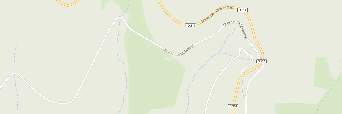 Plan du 375 Che Malatrayt à Rochepaule