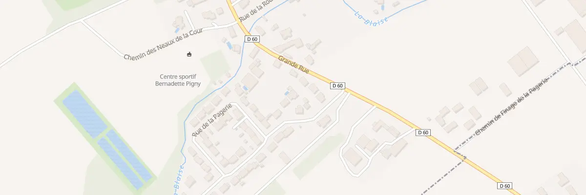 Plan du 4 Rue de la Pagerie à Moncetz-Longevas