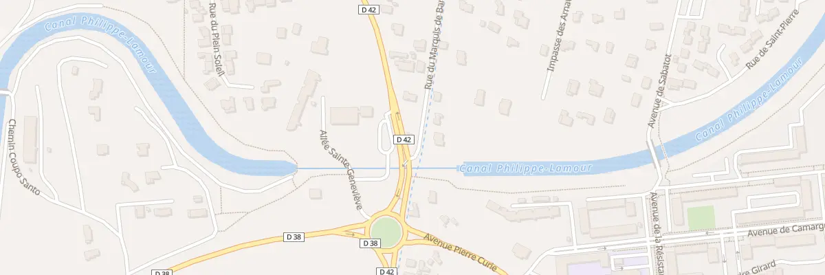 Plan du 1 Rue du Marquis de Baroncelli à Saint-Gilles