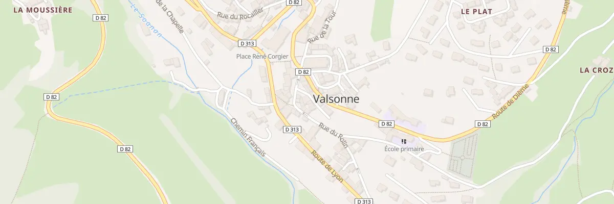 Plan du 31 Pl du Marché à Valsonne