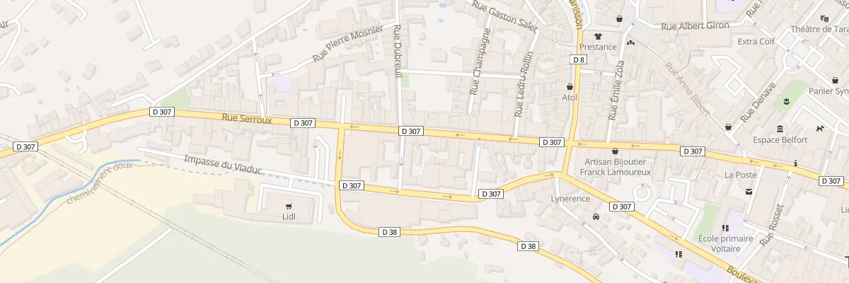 Plan du 7 Rue DE LA REPUBLIQUE à Tarare