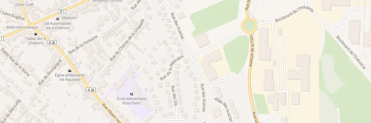 Plan du 38 Rue des Acacias au Creusot