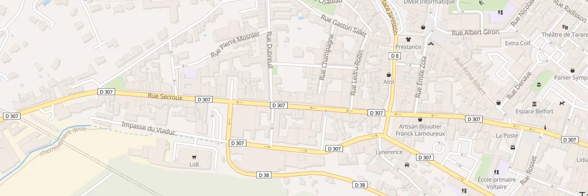 Plan du 20 Rue DE LA REPUBLIQUE à Tarare