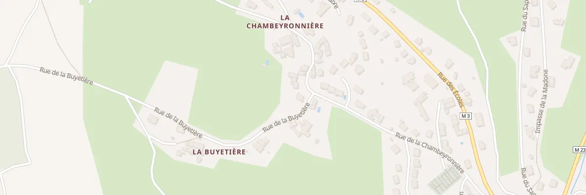Plan du 9004 Rue de la Chambeyronnière à Sorbiers