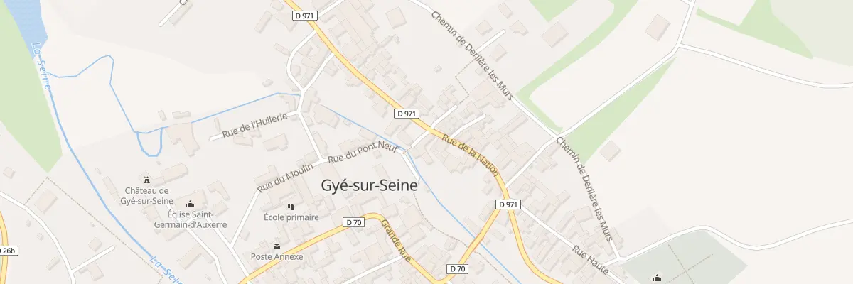 Plan du 28 Rue du Pont Neuf à Gyé-sur-Seine