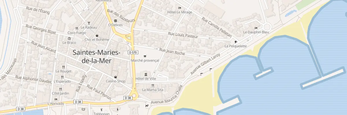 Plan du 4 Rue Jean Roche à Saintes-Maries-de-la-Mer
