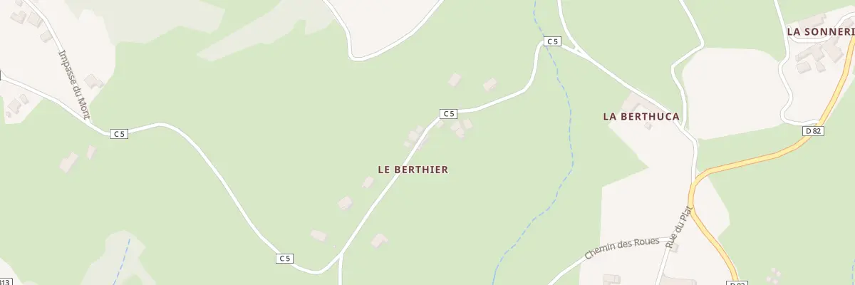 Plan du 5261 Le Berthier à Valsonne