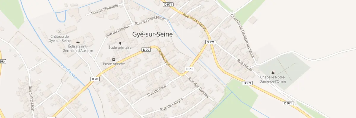Plan du 21 Gr Grande Rue à Gyé-sur-Seine