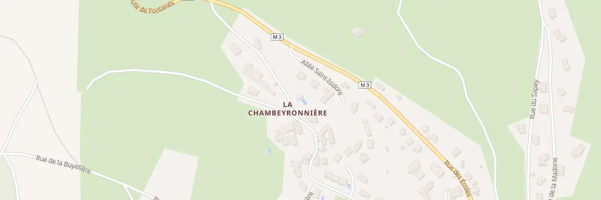 Plan du 28 Rue de la Chambeyronnière à Sorbiers