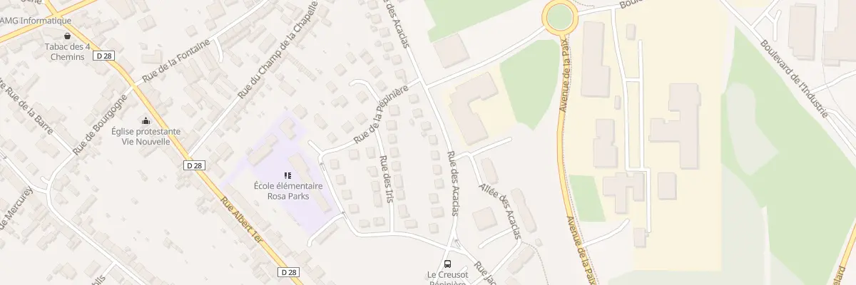 Plan du 44 Rue des Acacias au Creusot
