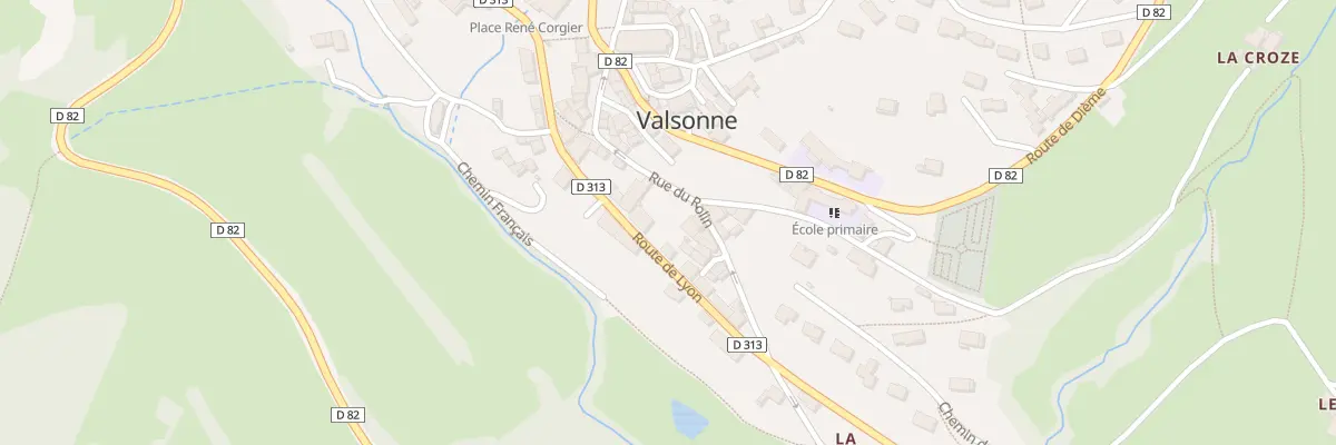 Plan du 133 Rue Du Rollin à Valsonne