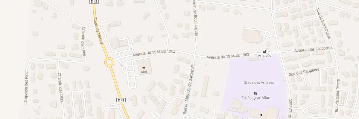 Plan du 9010 Rue du Marquis de Baroncelli à Saint-Gilles