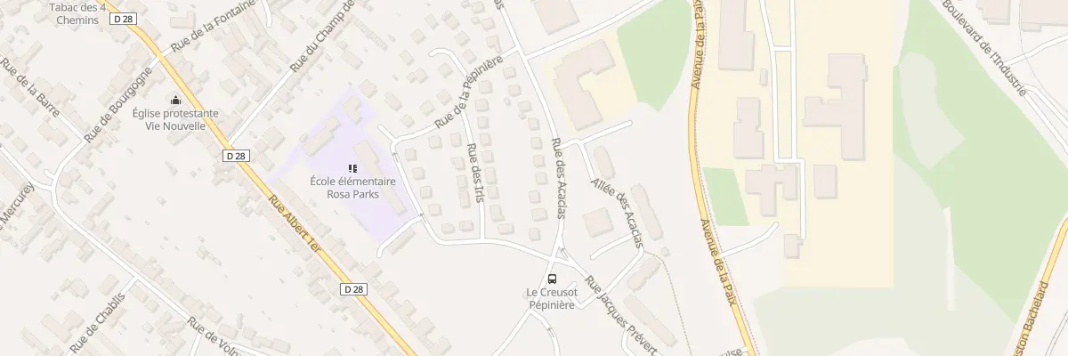 Plan du 50 Rue des Acacias au Creusot