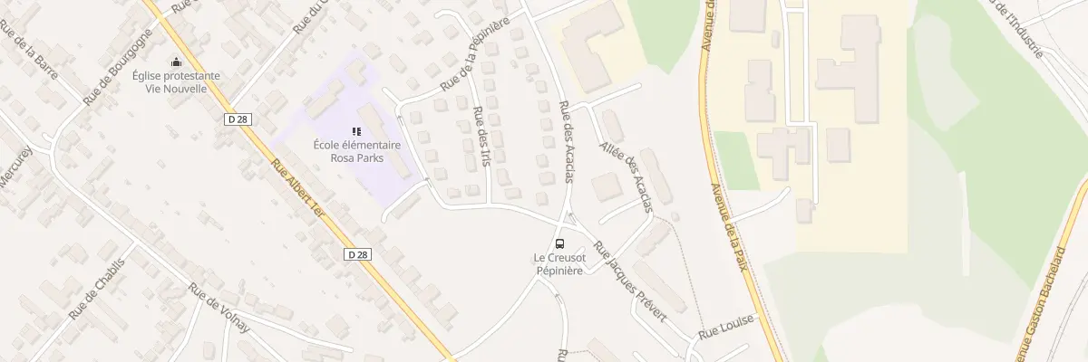 Plan du 54 Rue des Acacias au Creusot