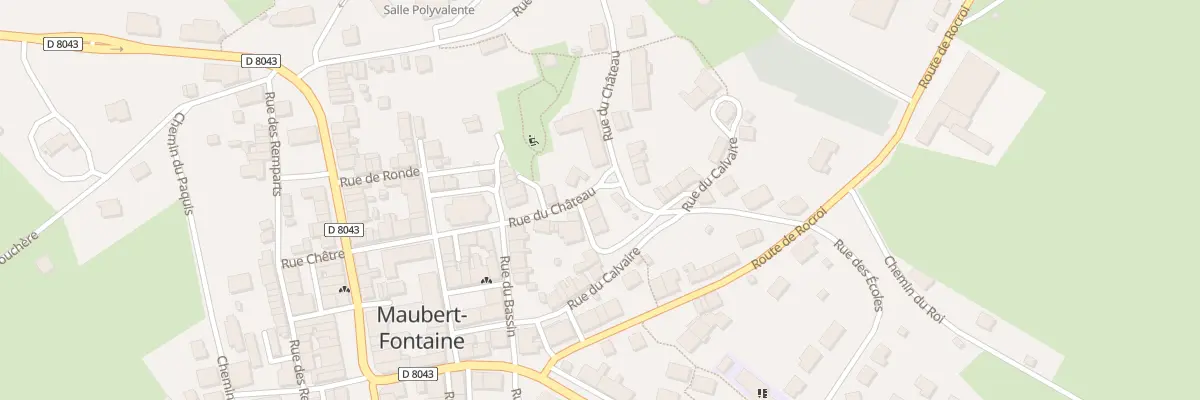 Plan du 14 Rue du Château à Maubert-Fontaine