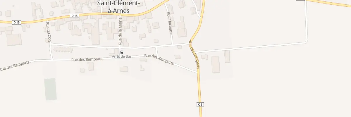 Plan du 15 Rue des Remparts à Saint-Clément-à-Arnes