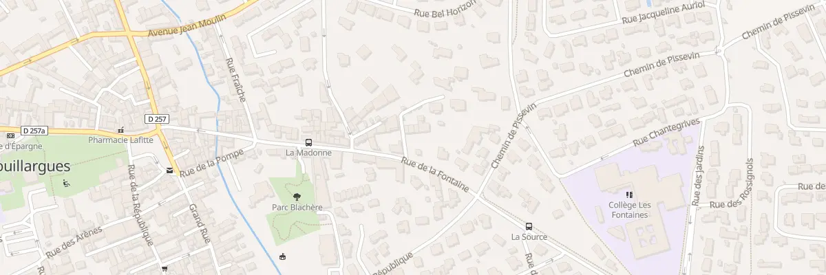 Plan du 55T Rue de la Fontaine à Bouillargues