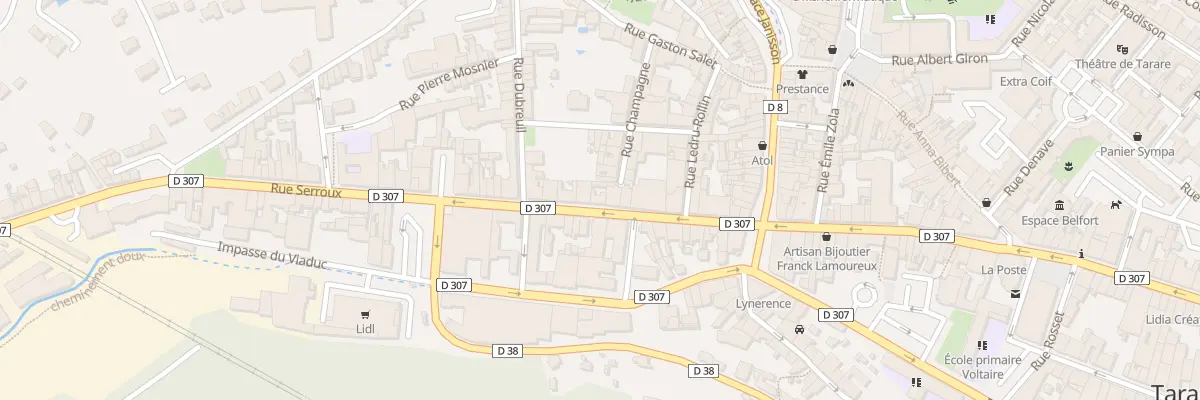 Plan du 22B Rue DE LA REPUBLIQUE à Tarare