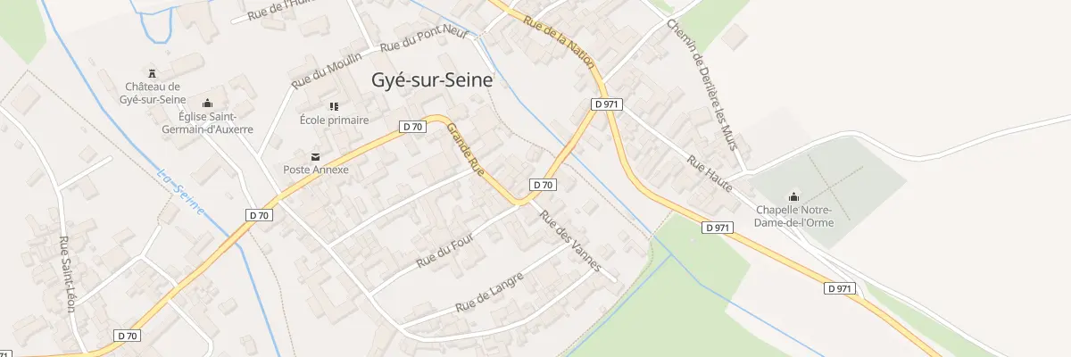 Plan du 29 Gr Grande Rue à Gyé-sur-Seine