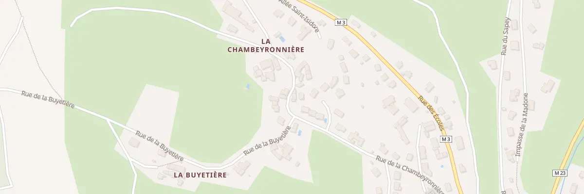 Plan du 24 Rue de la Chambeyronnière à Sorbiers