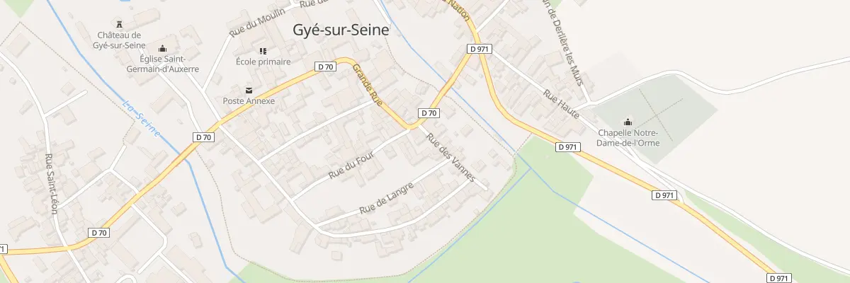 Plan du 43 Rue des Vannes à Gyé-sur-Seine