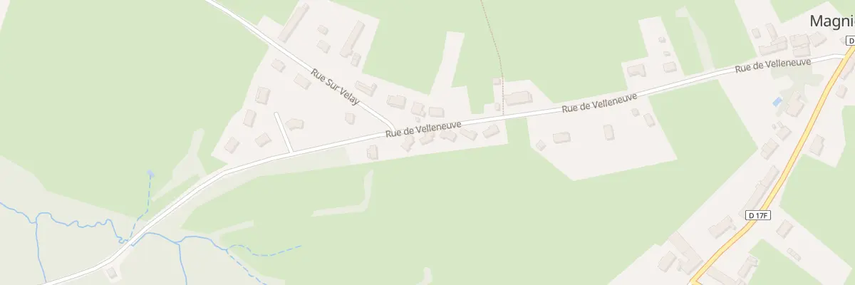 Plan du 17 Rue de Velleneuve à Magnien