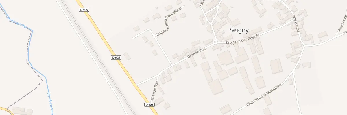 Plan du 28 Grande Rue à Seigny