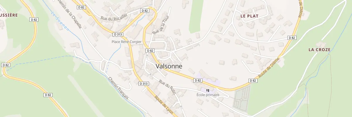 Plan du 62 Rue de la Cime du Bourg à Valsonne