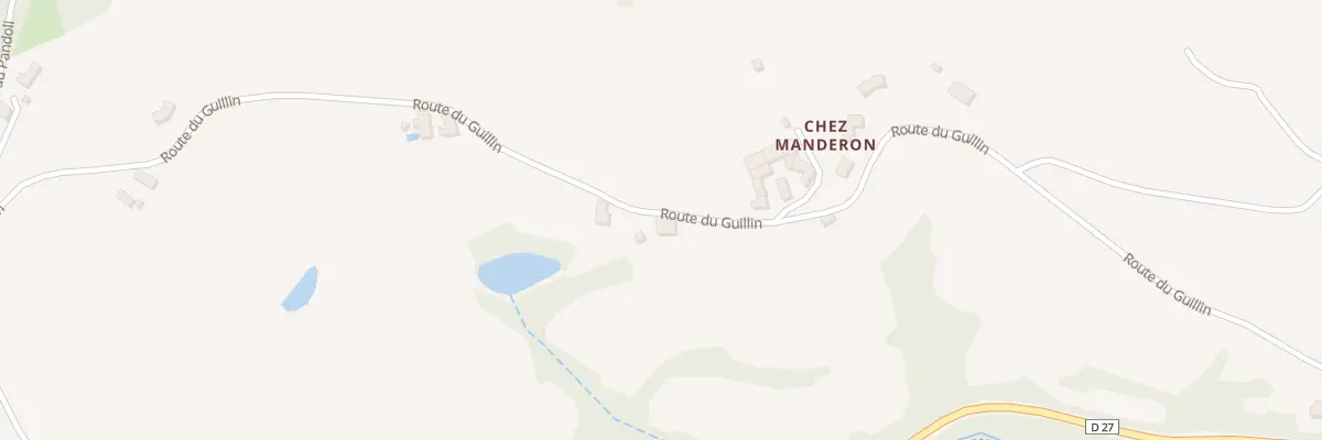 Plan du 1204 Rte du Guillin à Affoux