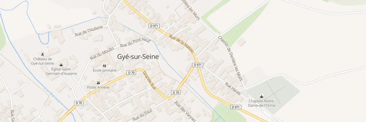Plan du 36 Rue de la Nation à Gyé-sur-Seine