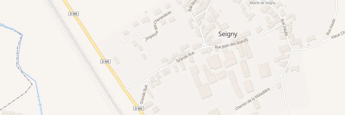 Plan du 24 Grande Rue à Seigny