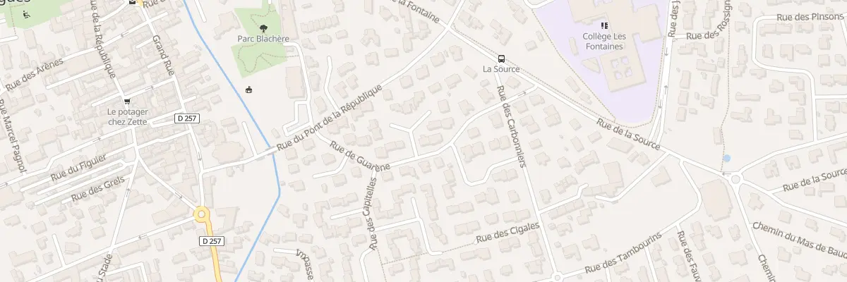 Plan du 10 Rue de Guarène à Bouillargues