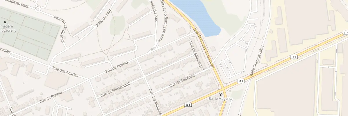 Plan du 12 Rue de Sebastopol au Creusot