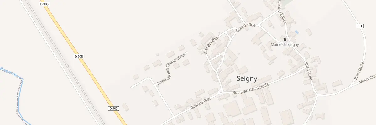 Plan du 4 Imp des Chenevières à Seigny