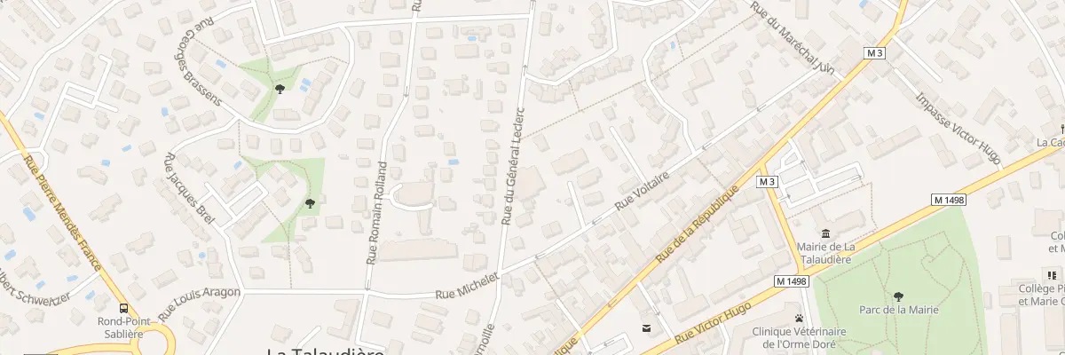 Plan du 8 Rue du Maréchal Leclerc à La Talaudière