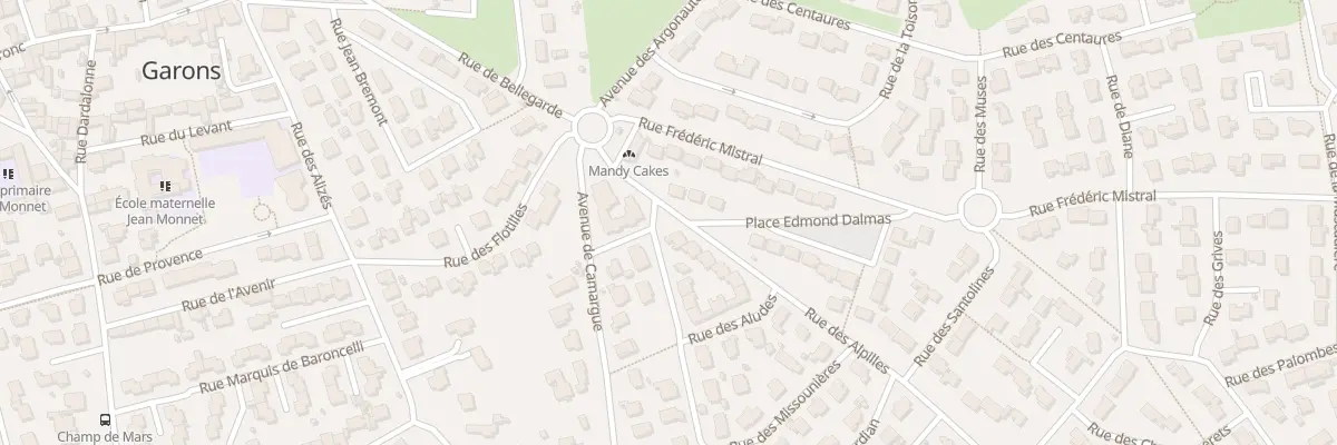 Plan du 2 Rue des Alpilles à Garons