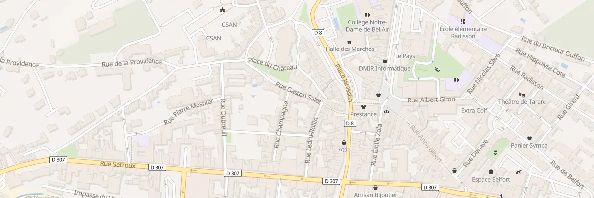 Plan du 26 Rue GASTON SALET à Tarare