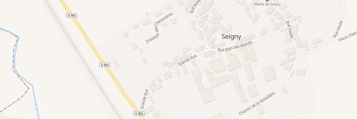 Plan du 22 Grande Rue à Seigny