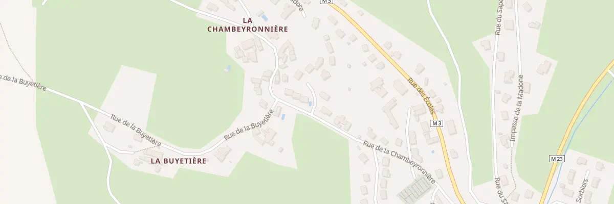 Plan du 1A All des Myosotis à Sorbiers