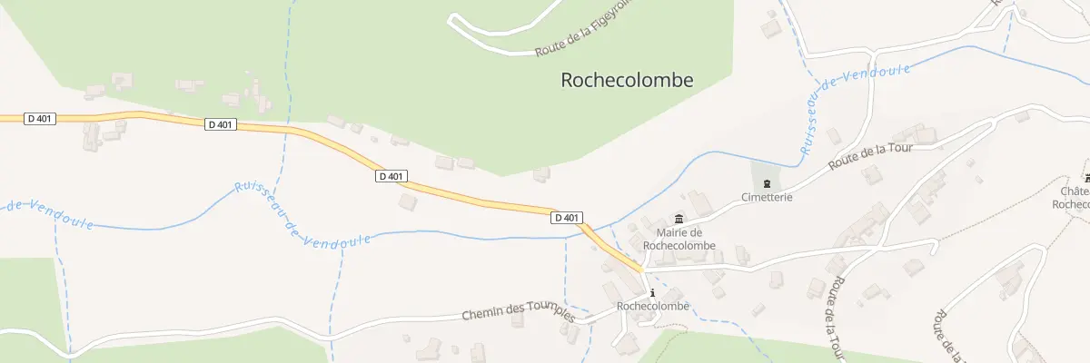 Plan du 110 Rte de Rochecolombe à Rochecolombe