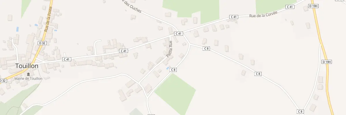 Plan du 2 Petite Rue à Touillon