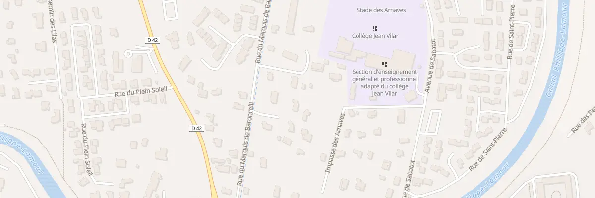 Plan du 18 Rue du Marquis de Baroncelli à Saint-Gilles